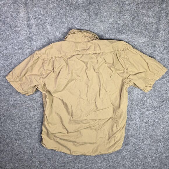 Filson Shirt Mens Small Tan Short Sleeve Button Down Utility Outdoor Pockets - Picture 7 of 7
